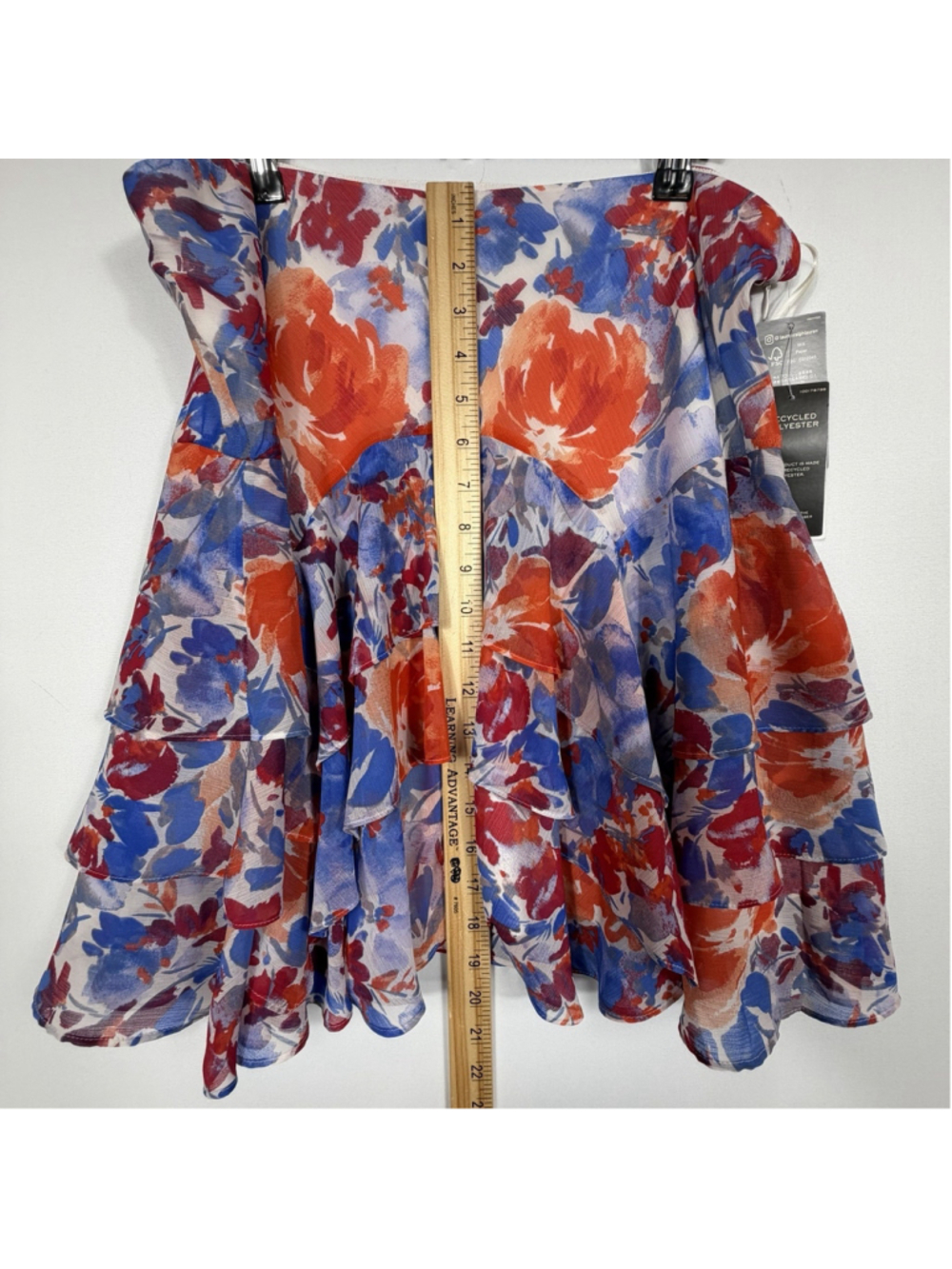 Ralph Lauren Women's Lined Tiered Ruffle Floral Skirt Women's Size 12 - Picture 12 of 12